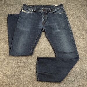 Diesel New-Fanker Regular Slim Bootcut Jeans 33W 32L Blue Denim